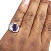Natural Amethyst Silver Ring 6.68 Ct