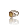 Natural Citrine Silver Ring 4.15 Ct