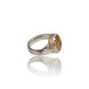 Natural Citrine Silver Ring 4.15 Ct