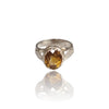 Natural Citrine Silver Ring 2.95 Ct