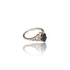 Natural Blue Sapphire Ladies Silver Ring 2.80 Gms