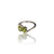 Natural Peridot Ladies Silver Ring 3.00 Gms