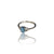 Natural Blue Topaz Ladies Silver Ring 1.70 Gms
