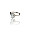 Natural Blue Topaz Ladies Silver Ring 2.40 Gms