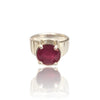 Natural Ruby Silver Ring 10.5 Ct