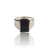 Natural Black Tourmaline Silver Ring 6.41 Ct