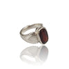Natural Hessonite Silver Ring 5.08 Ct