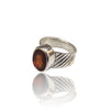 Natural Hessonite Silver Ring 4.75 Ct