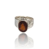 Natural Hessonite Silver Ring 4.75 Ct