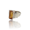 Natural Citrine Silver Ring 7.60 Ct