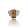 Natural Citrine Silver Ring 7.60 Ct