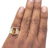 Natural Citrine Silver Ring 7.60 Ct