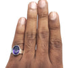 Natural Amethyst Silver Ring 7.91 Ct