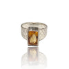 Natural Citrine Silver Ring 3.30 Ct