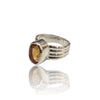 Natural Citrine Silver Ring 4.78 Ct