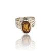 Natural Citrine Silver Ring 4.78 Ct