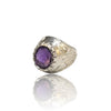Natural Amethyst Silver Ring 6.82 Ct