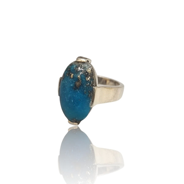 Natural Fairoos Silver Ring 24.87 Ct