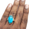 Natural Fairoos Silver Ring 24.87 Ct