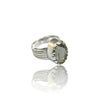 Natural Quartz Silver Ring 9.12 Ct