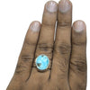 Natural Irani Fairoos Silver Ring 9.42 Ct