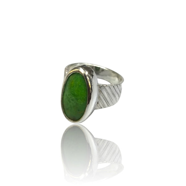 Natural Husaini Fairoos Silver Ring 7.04 Ct