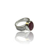 Natural Ruby Silver Ring 5.25 Ct