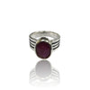 Natural Ruby Silver Ring 5.25 Ct