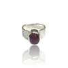 Natural Ruby Silver Ring 4.93 Ct