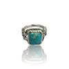 Natural Irani Fairoos Silver Ring 9.81 Ct