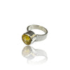 Natural Citrine Silver Ring 5.86 Ct