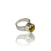 Natural Citrine Silver Ring 5.86 Ct