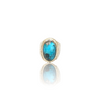 Natural Irani Fairoos Silver Ring 11.50 Ct — close up detail, authentic Irani firoza turquoise silver ring