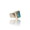 Natural Irani Fairoos Silver Ring 9.28 Ct