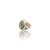 Natural Irani firoza turquoise silver ring 16.23ct — lab certified Click Gems