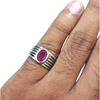 Natural Ruby Silver Ring 2.71 Ct — natural natural ruby manik ring view 4