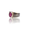 Natural natural ruby manik silver ring 2.71ct — lab certified Click Gems