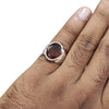 Natural Hessonite Silver Ring 11.18 Ct