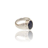Natural Blue Sapphire Silver Ring 4.52 Ct