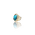 Natural Irani firoza turquoise silver ring 11.50ct — lab certified Click Gems