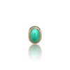 Natural American Fairoos Silver Ring 16.16 Ct — close up detail, authentic American firoza turquoise silver ring