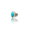 Natural American firoza turquoise silver ring 9.55ct — lab certified Click Gems