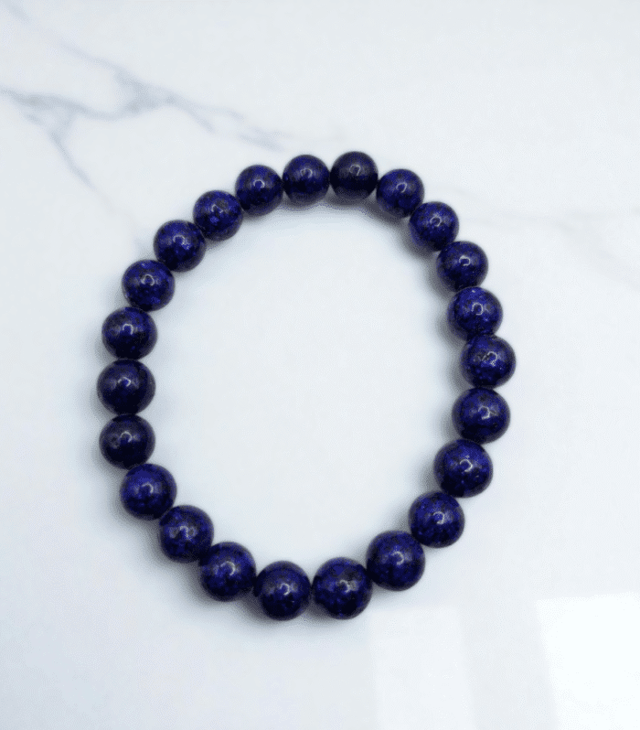 Natural Lapis Lazuli | Stretchable Round Beads Bracelet