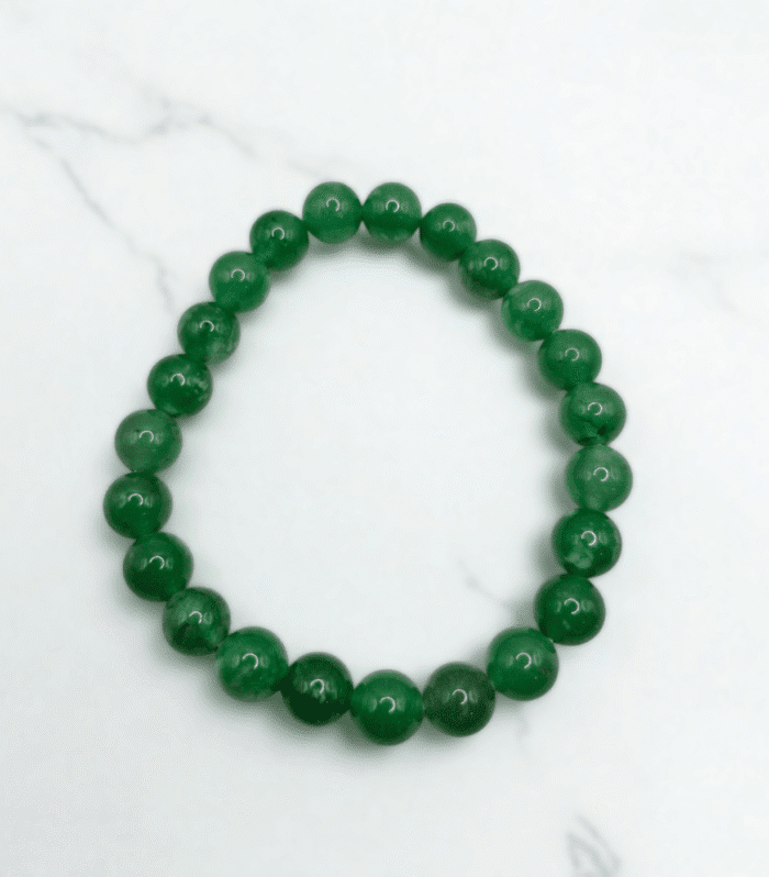 Natural Aventurine Quartz | Stretchable Round Beads Bracelet