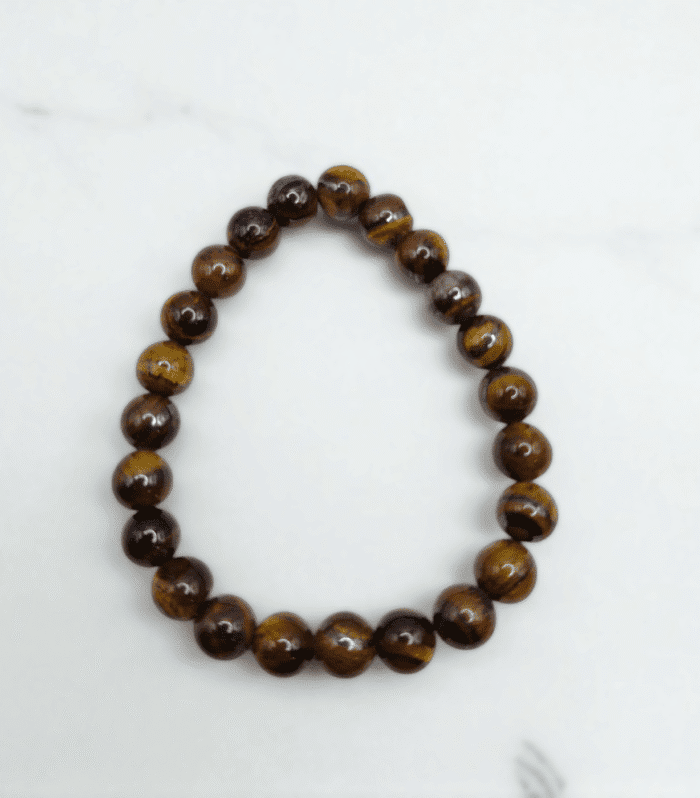 Natural Tiger’s Eye | Stretchable Round Beads Bracelet