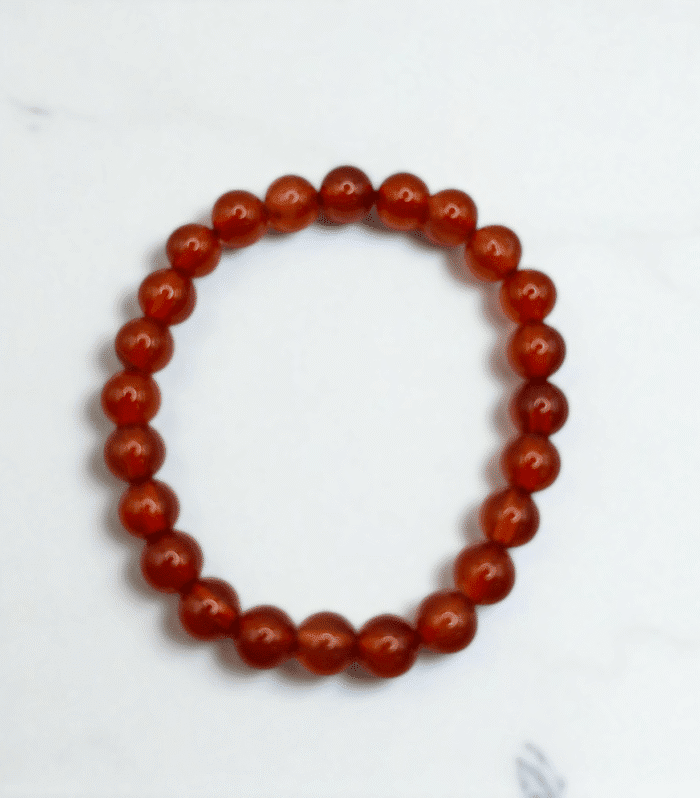 Natural Aqiq | Stretchable Round Beads Bracelet